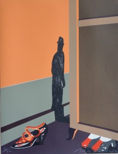 Arroyo Eduardo, Toda la ciudad habla de ello V, litografía, edición 92 ejemplares, numerado y firmado a lápiz, 65x50 cms. 660 (18)