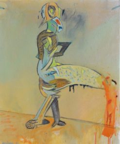 Bonifacio - "Ave de paso" 1982, oleo lienzo