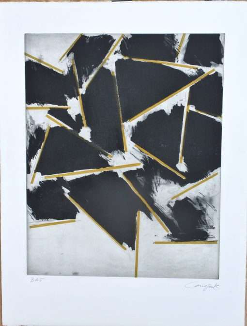 Rafael Canogar 1982 - "Los Andes II" grabado aguafuerte