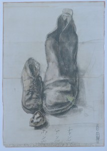 Janssen Horst, Zapatos, cartel firmado, exposición Artes Galleri Riddervolds gt. Oslo, 60x42 cms. 26  (2)