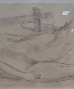 Juanvi, Juan Vicente Barrio - "Caida del caballo" dibujo carboncillo papel