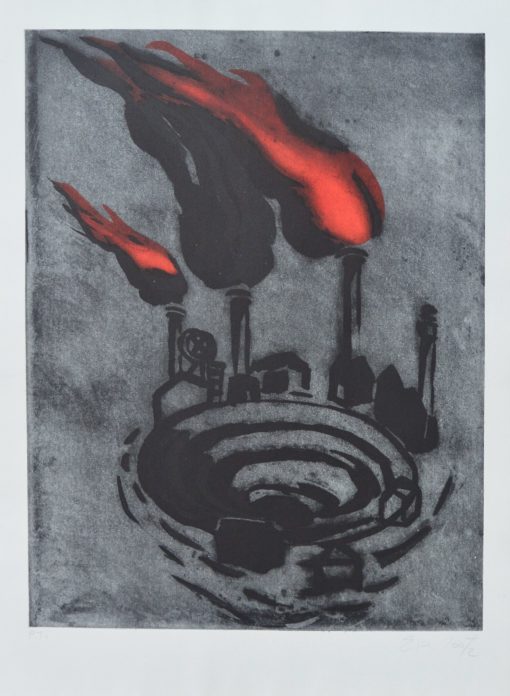 Eva Lootz - "Fábrica" serigrafía