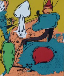 Javier Pagola - "Personajes en el campo" serigrafía