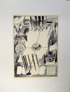 Perez Villalta, Una visita a la Alhambra, el patio de los leones, serigrafía, edición 75 ejemplares, numerado pa y firmado a lápiz, 65×50 cms (6)