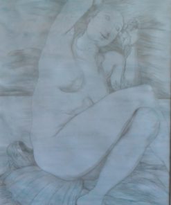 Manuel Alcorlo - "Nereida" dibujo lápiz papel, enmarcado