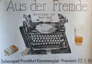 Aus der Fremde, Schauspiel Frankfurt, cartel 60x85 cms (4)