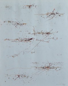 Brinkmann Enrique, composición, técnica mixta cartulina, enmarcado, obra 30x24 cms. y marco 42,50x35,50 (4)
