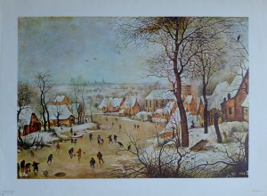 Brueghel, Paisaje invernal, reproducción, 50x68 cms (2)