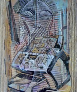 Ceesepe - "Caja registradora" Original, técnica mixta y collage cartulina