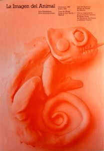 Imagen del Animal, Arte Prehistórico, arte Contemporaneo, cartel original exposición en 1984 90x64 cms. 18 (15)