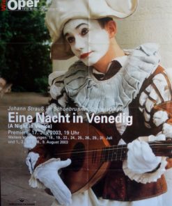 Kammer Oper - "Eine Nacht in Venedig" cartel original