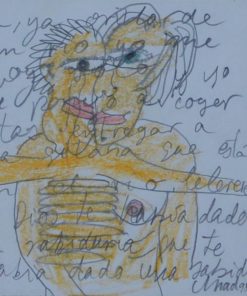 Assad Kassav -  "Abrazo" técnica mixta papel