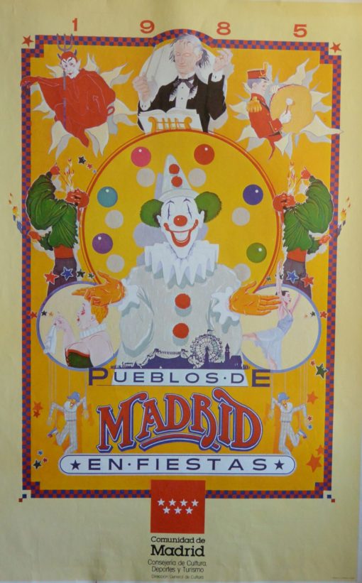 Madrid - "Pueblos en Fiestas" cartel promocional 1985