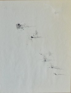 brinkman enrique, composición abstracta, 1997 tinta china papel 30x23,5 y marco 42,50x35,50 cms. 600 (5)