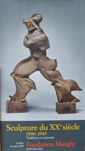 Boccioni Humberto, cartel original exposición en la Fondation Maeght, 79x45 cms. 36 (4)