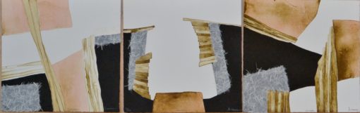 Miriam Cantera - "Apilados, tríptico" tres litografías con papel chine-collé