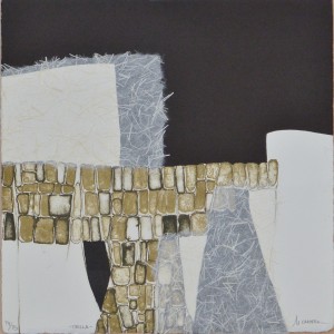 Cantera Miriam, Orilla, litografía y papel chine-collé, edición de 75 ejemplares, numerado y firmado a lápiz, 25x25 cms.  (21)