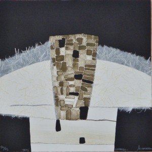 Cantera Miriam, Semi cerrado, litografía y papel chine-collé, edición de 75 ejemplares, numerado y firmado a lápiz, 25x25 cms.  (22)