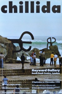 Chillida Eduardo, Hayward Gallery, cartel original exposición en South Bank center London en 1990, 76x51 cms. (1)