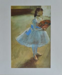 Edgar Degas - "Bailarina con abanico" reproducción