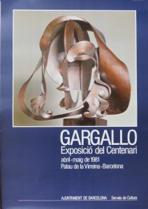 Gargallo Pablo, Centenari, cartel original exposición en 1981, 64x45 cms. 18 (3)