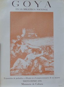 Goya Francisco de , Biblioteca Nacional, cartel original exposición en 1978, 69x52 cms. 12 (2)