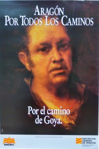Goya Francisco de, autorretrato, cartel promocional de Aragón, 61x42 cms. 12-9 (1)