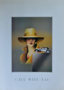 Haselwanger K.H., Girl with Hat, cartel, 70x50 cms. (6)