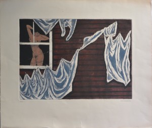 Hochberg A. A. Washday patterns, grabado, edición 90 ejemplares, numerado y firmado a lápiz, huella 32x45 cms. y papel 52,50x61 cms.360 (6)