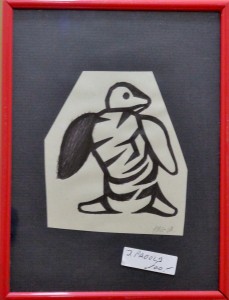 pagola javier tinta papel 11x9 pájaro pingüino (6)