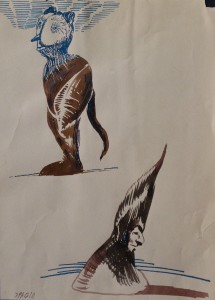 pagola javier tinta papel 23x16,5 personaje hundido (8)