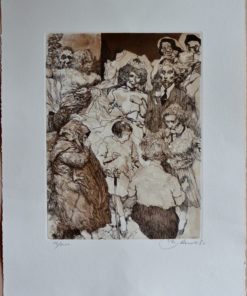 Manuel Alcorlo - "La boda" grabado
