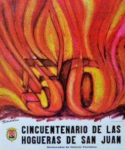Alicante - "Cincuentenario de las hogueras de San Juan" cartel promoción 1978