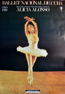 Ballet Nacional de Cuba, Alicia Alonso, cartel original Gira 1989, 97x68 cms (1)