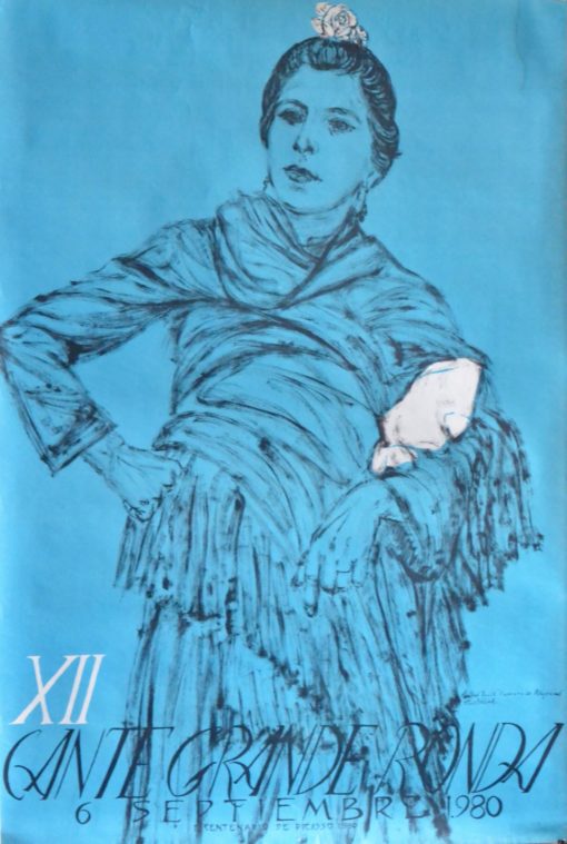 Ronda - "Cante Grande" cartel original XII certamen en 1980