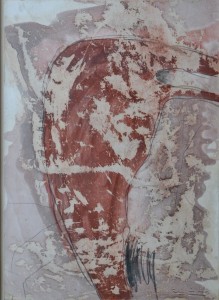 Ciria Jose Manuel, composición sin título, técnica mixta cartulina, enmarcado, obra 70x50,50 cms. y marco 78x57 cms. 1100 (5)