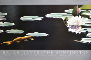 Davis Brian, Water lilies II, the Huntington Librery, cartel original, 61x92 cms. posible díptico con Water lilies I (2)