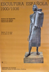 Escultura Española, La Monserrat, Julio Gonzalez, cartel original exposición en 1985, 90x62 cms (4)