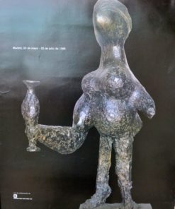 Pablo Picasso - "Dama Oferente" cartel original exposición escultura española en 1985