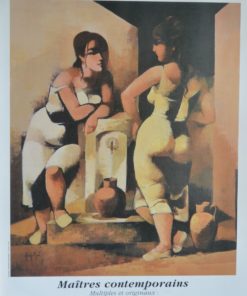 Ruiz Pipó Manolo - "Maitres Contemporaines" cartel original exposición en Galerie de l´Hotel de Wicque en 1990