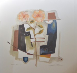 Gockel A. A., Bodegón con flores II, cartel, 70x70 cms (2)