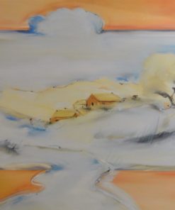 Alex Gockel, "Paisaje con río" cartel original