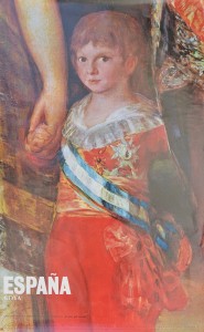 Goya Francisco de, La Familia de Carlos IV, fragmento, cartel promoción turística España, 99x62 cms (3)
