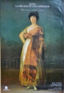 Goya Francisco de, La década de los caprichos, cartel original exposición (2)