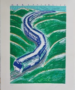 Javier de Juan - "Mar Cantábrico" litografía