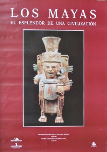Los Mayas, cartel original exposición Museo Etnológico en 1990. 60x48 cms. 16 (1)