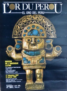 L´Or du Peru, cartel original exposición 80x60 cms (1)