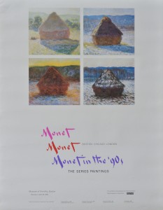 Monet Claude, The series, cartel original exposición en 19909, 66x51 cms. 30 (3)