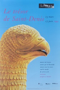 Musée du Louvre, Le Tresor de Saint Denis, cartel original exposición en 1991, 60x40 cms. 26 (1)
