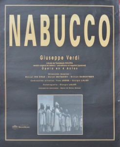 Nabucco, cartel origínal ópera, 80x66 cms (1)